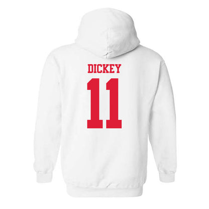 Dayton - NCAA Men's Basketball : Evan Dickey - Classic Shersey Hooded Sweatshirt-1