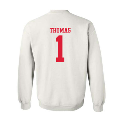 Dayton - NCAA Men's Basketball : Malcolm Thomas - Classic Shersey Crewneck Sweatshirt-1
