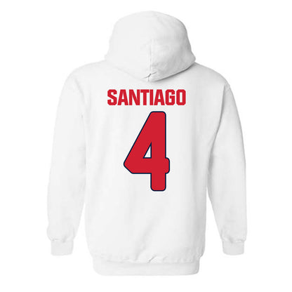 Gonzaga - NCAA Baseball : Kainoa Santiago - Sports Shersey Hooded Sweatshirt-1