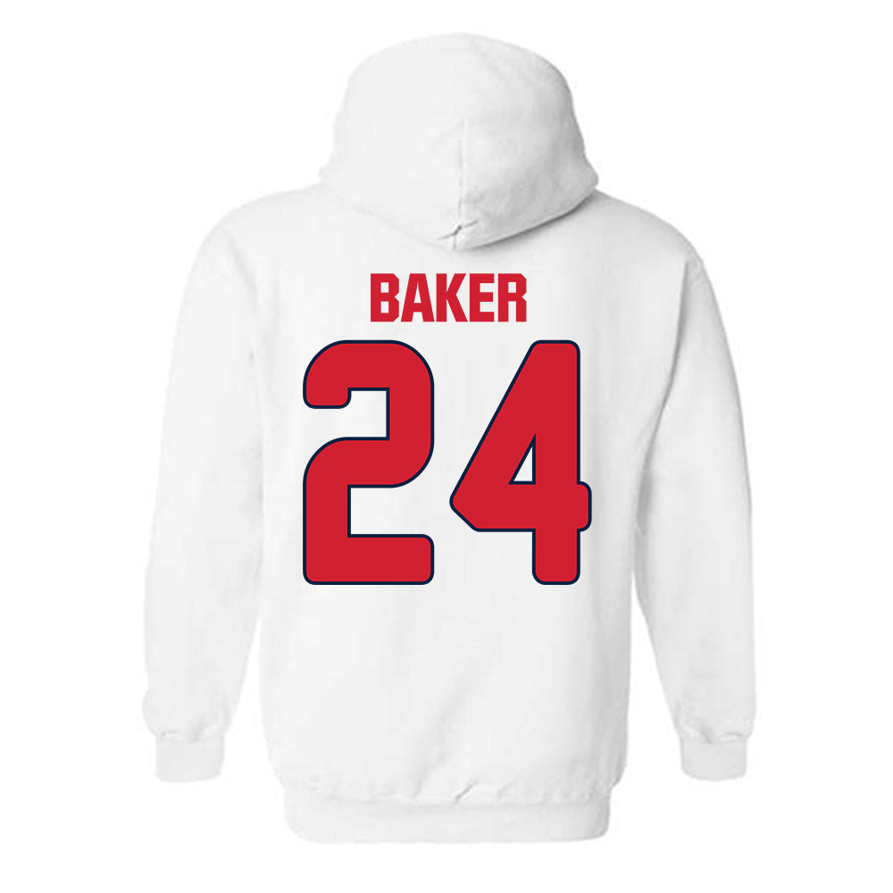 Gonzaga - NCAA Baseball : Simon Baker - Sports Shersey Hooded Sweatshirt-1