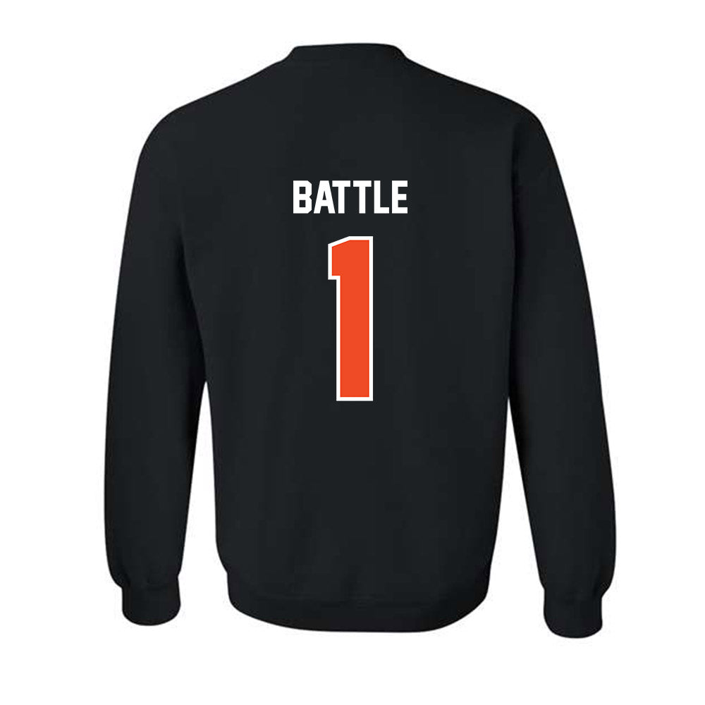 Campbell - NCAA Women's Basketball : Ashleigh Battle - Crewneck Sweatshirt-1