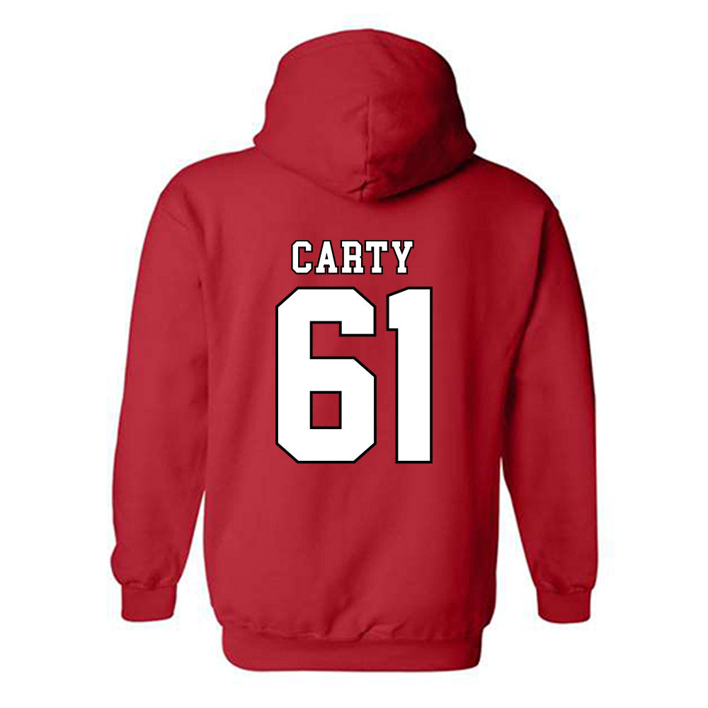 Texas Tech - NCAA Football : Connor Carty - Classic Shersey Hooded Sweatshirt-1