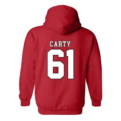 Texas Tech - NCAA Football : Connor Carty - Classic Shersey Hooded Sweatshirt-1