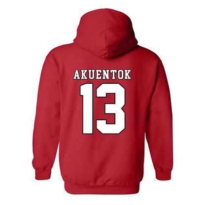 Texas Tech - NCAA Men's Basketball : Marial Akuentok - Classic Shersey Hooded Sweatshirt-1