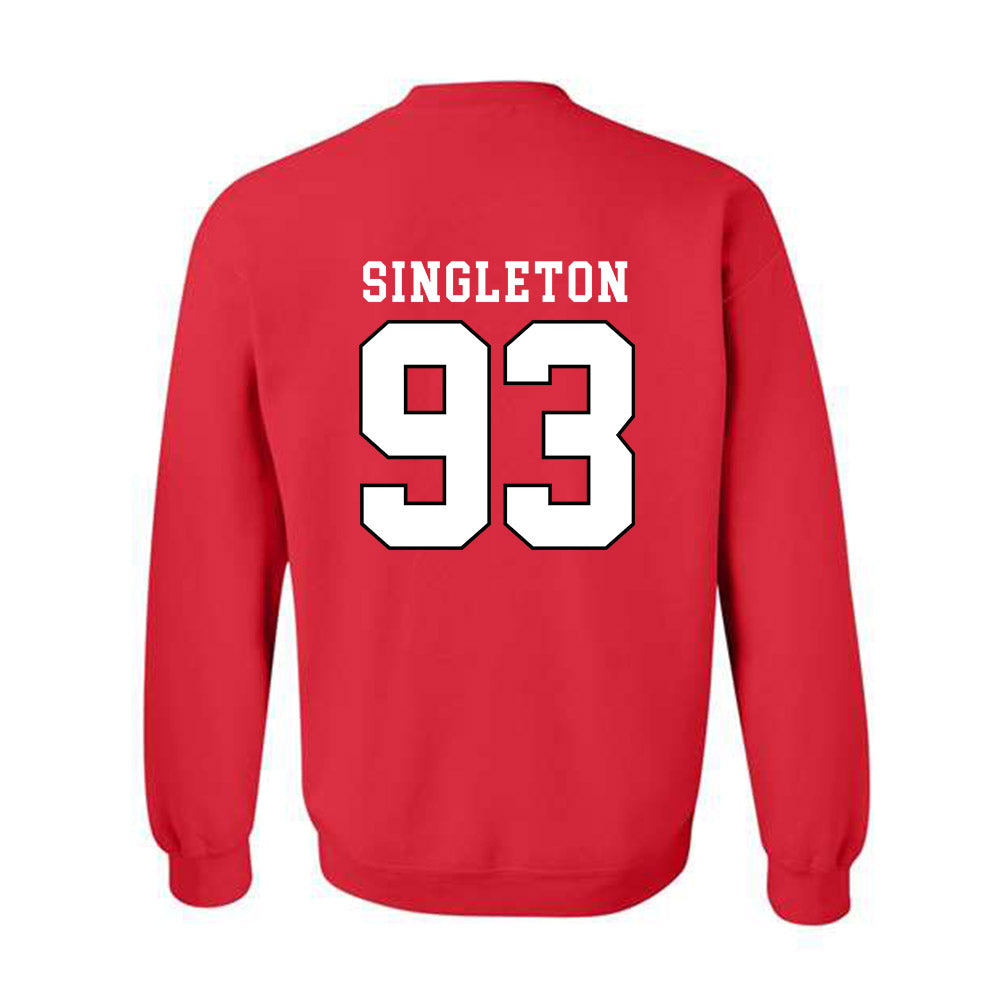 Texas Tech - NCAA Football : Dylan Singleton - Classic Shersey Crewneck Sweatshirt-1