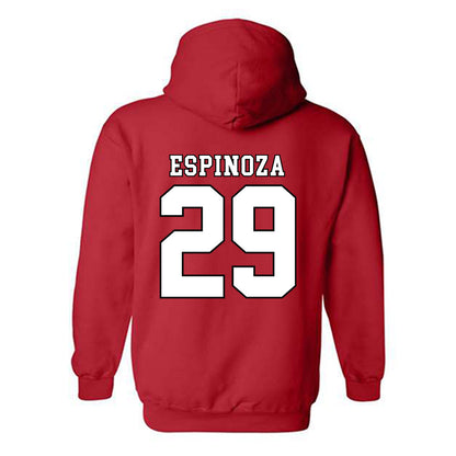 Texas Tech - NCAA Baseball : Jorden Espinoza - Classic Shersey Hooded Sweatshirt-1