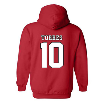 Texas Tech - NCAA Women's Soccer : Emma Torres - Classic Shersey Hooded Sweatshirt-1