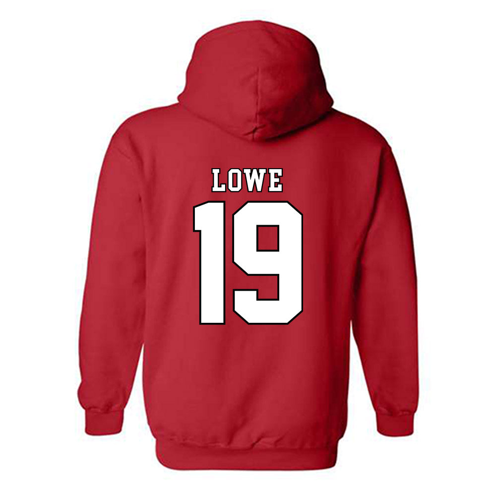 Texas Tech - NCAA Baseball : Jonny Lowe - Classic Shersey Hooded Sweatshirt-1
