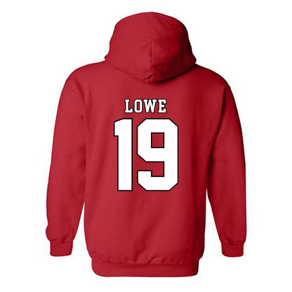 Texas Tech - NCAA Baseball : Jonny Lowe - Classic Shersey Hooded Sweatshirt-1