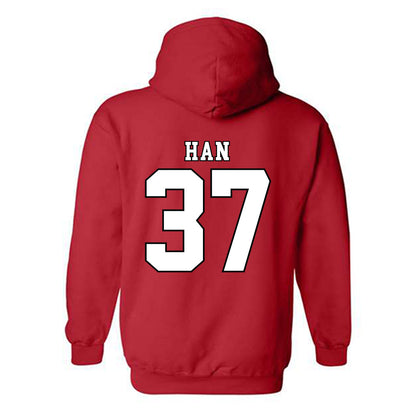 Texas Tech - NCAA Baseball : Heeryun Han - Classic Shersey Hooded Sweatshirt-1