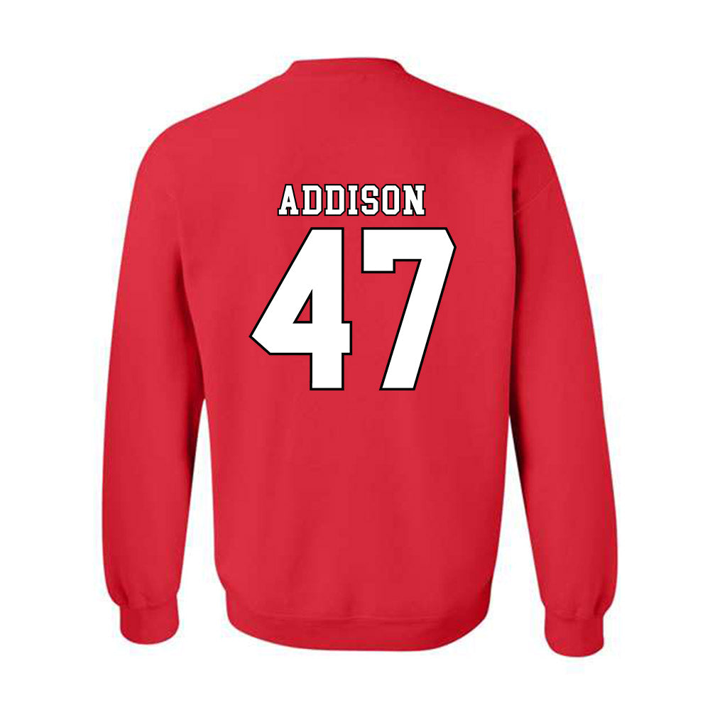 Texas Tech - NCAA Baseball : Logan Addison - Classic Shersey Crewneck Sweatshirt-1