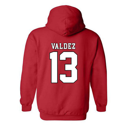Texas Tech - NCAA Softball : Victoria Valdez - Classic Shersey Hooded Sweatshirt-1