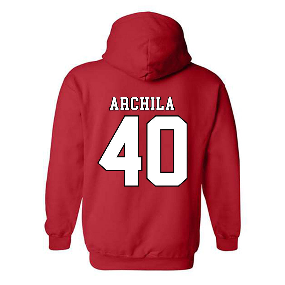 Texas Tech - NCAA Baseball : Dominic Archila - Classic Shersey Hooded Sweatshirt-1
