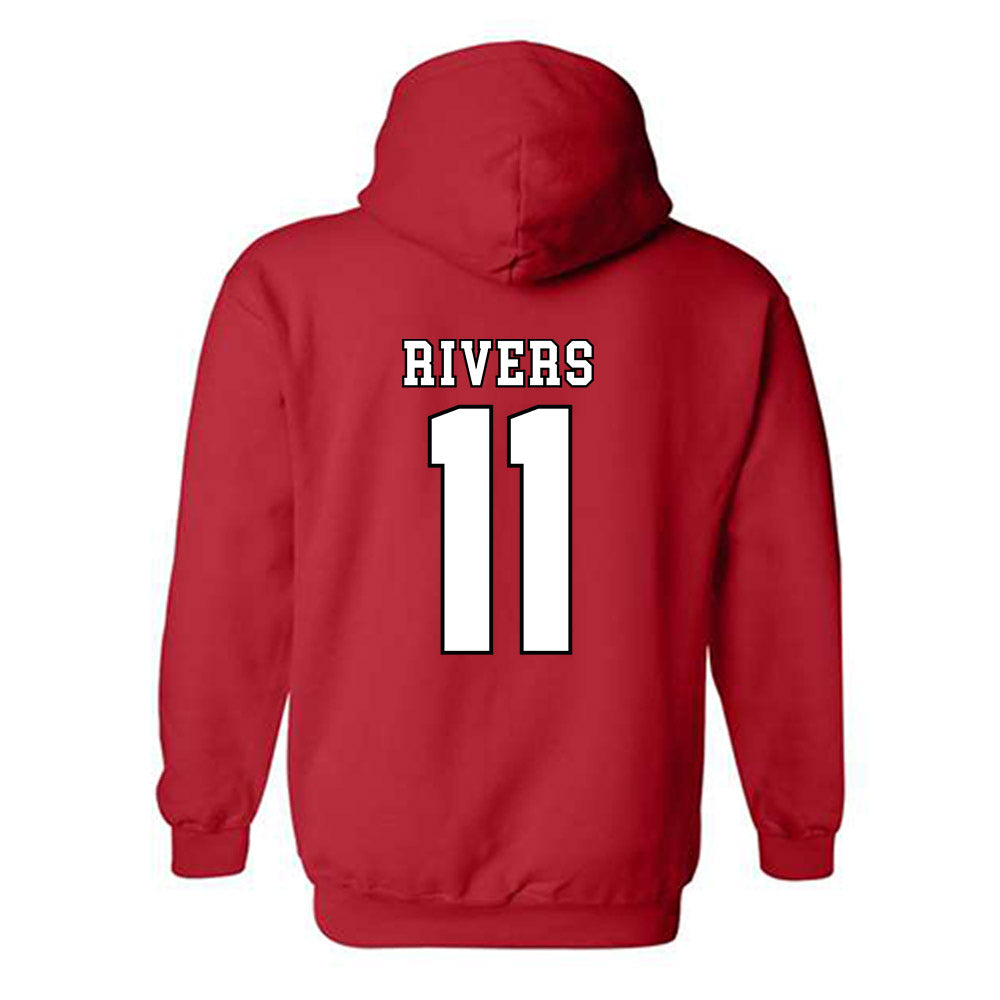 Texas Tech - NCAA Baseball : Davis Rivers - Classic Shersey Hooded Sweatshirt-1