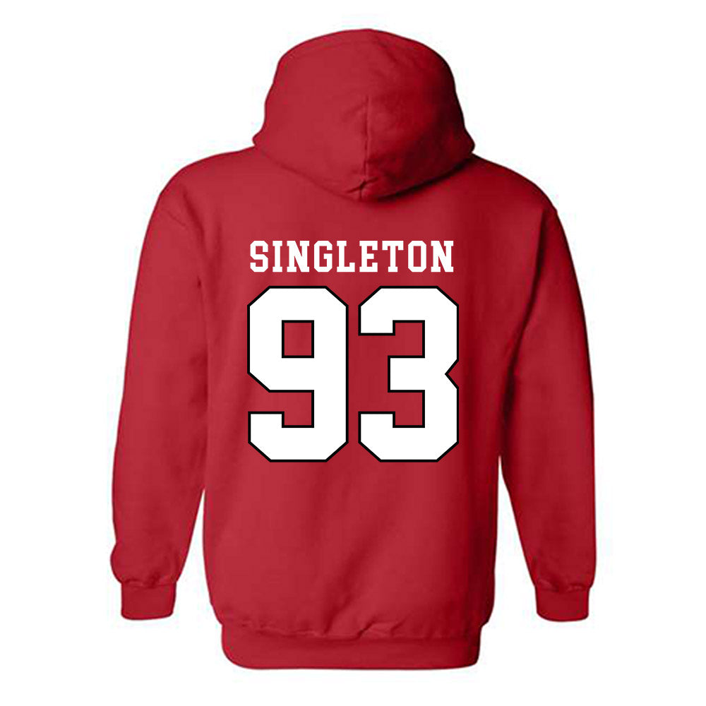 Texas Tech - NCAA Football : Dylan Singleton - Classic Shersey Hooded Sweatshirt-1
