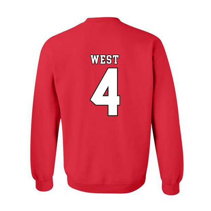 Texas Tech - NCAA Football : Tyrone West - Classic Shersey Crewneck Sweatshirt-1