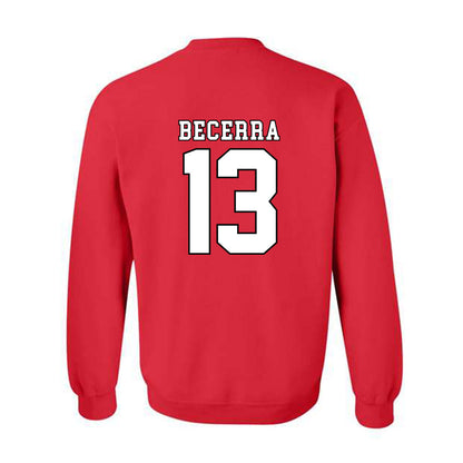 Texas Tech - NCAA Baseball : Donovan Becerra - Classic Shersey Crewneck Sweatshirt-1