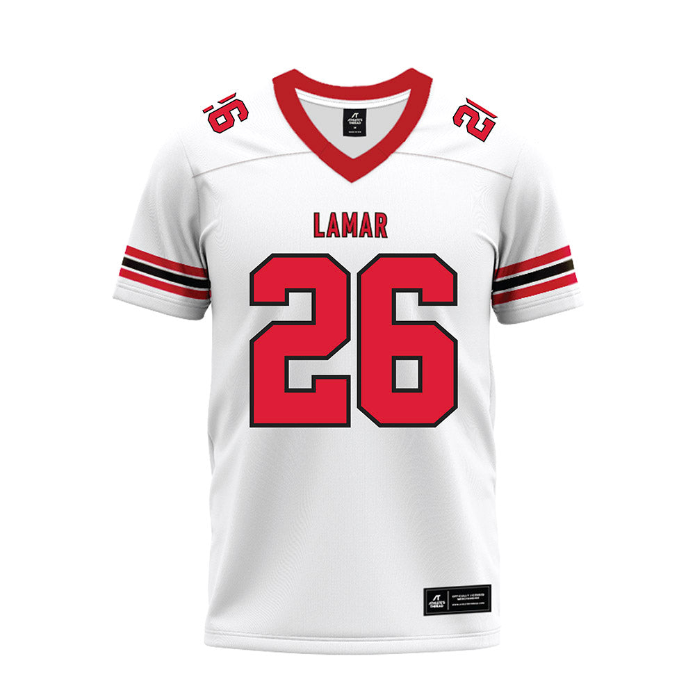 Lamar - NCAA Football : Omarion Rasberry - Premium Football Jersey-0