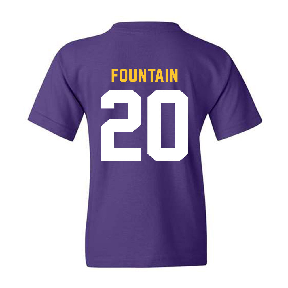 LSU - NCAA Men's Basketball : Derek Fountain - Youth T-Shirt