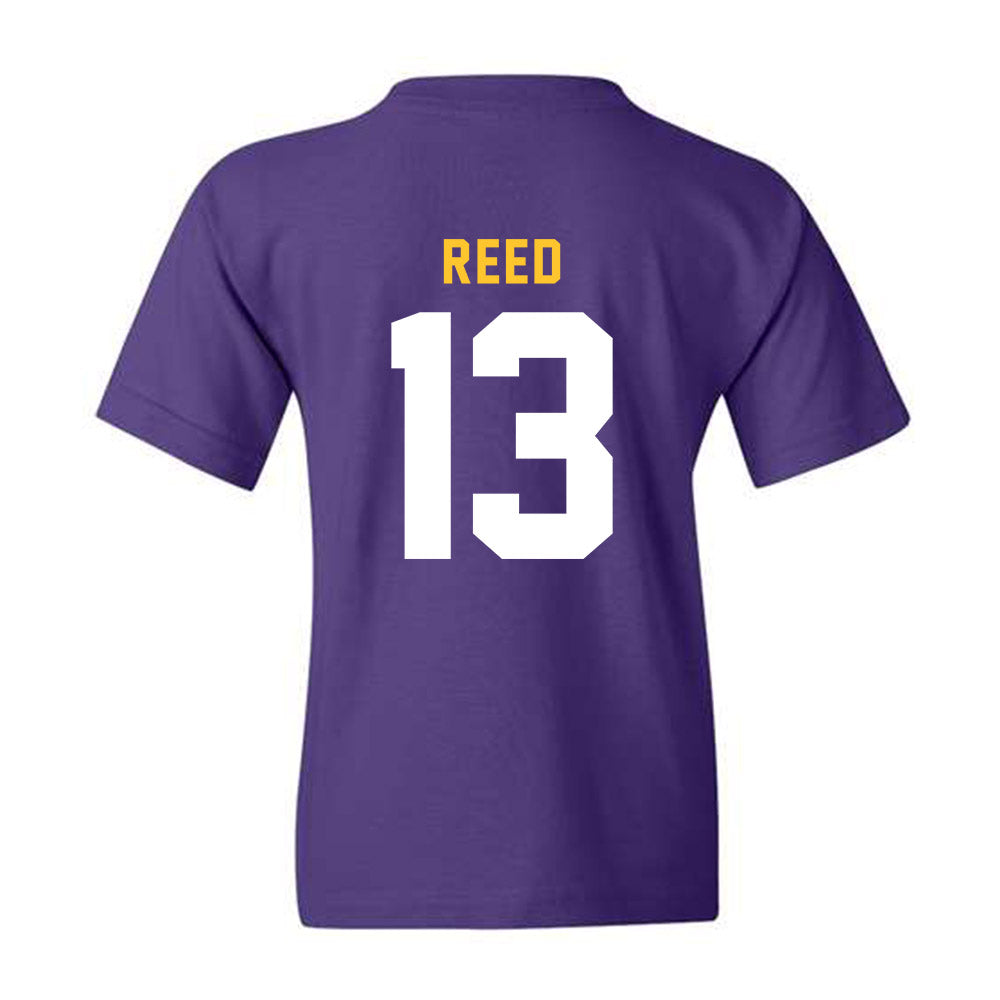 LSU - NCAA Men's Basketball : Jalen Reed - Youth T-Shirt