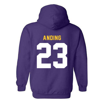 LSU - NCAA Football : Aidan Anding - Classic Shersey Hooded Sweatshirt-1