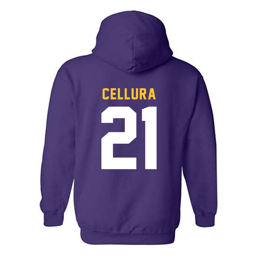 LSU - NCAA Softball : Cece Cellura - Classic Shersey Hooded Sweatshirt-1
