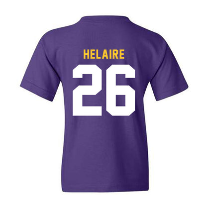 LSU - NCAA Football : Cowinn Helaire - Youth T-Shirt