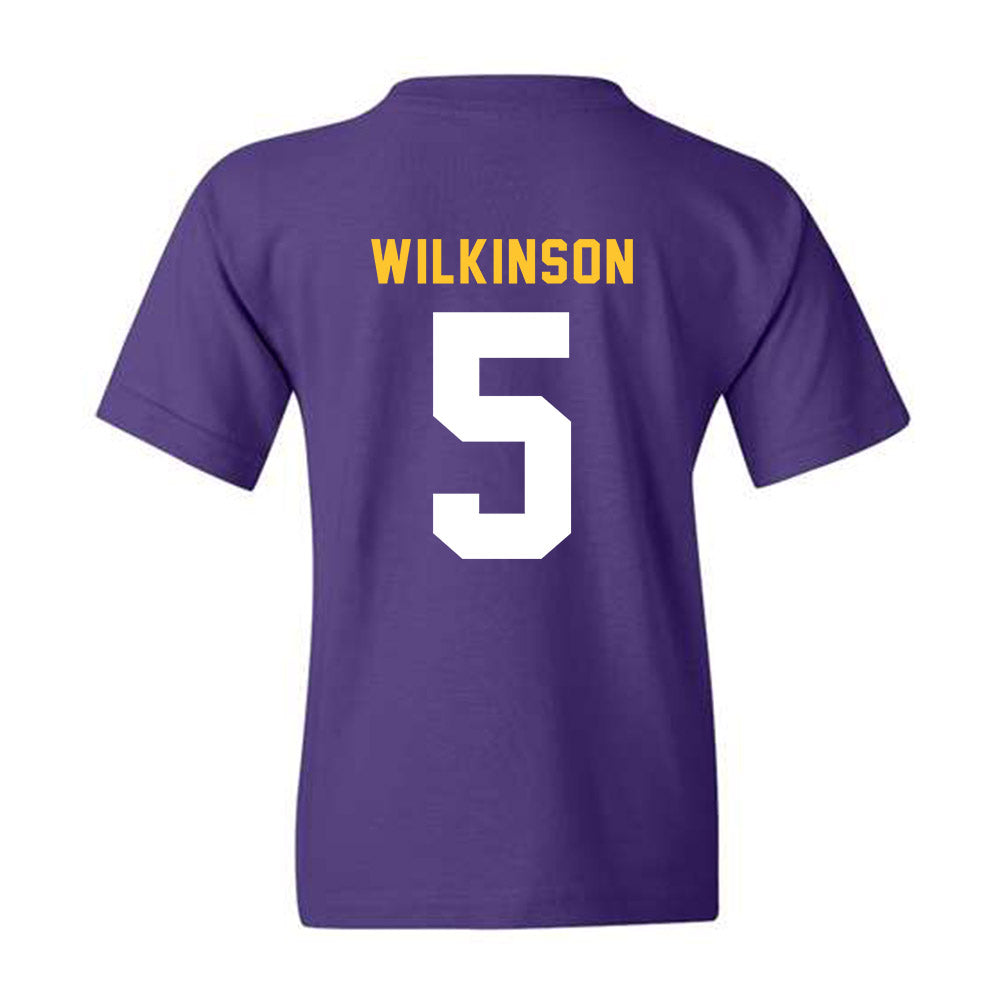 LSU - NCAA Men's Basketball : Mwani Wilkinson - Youth T-Shirt