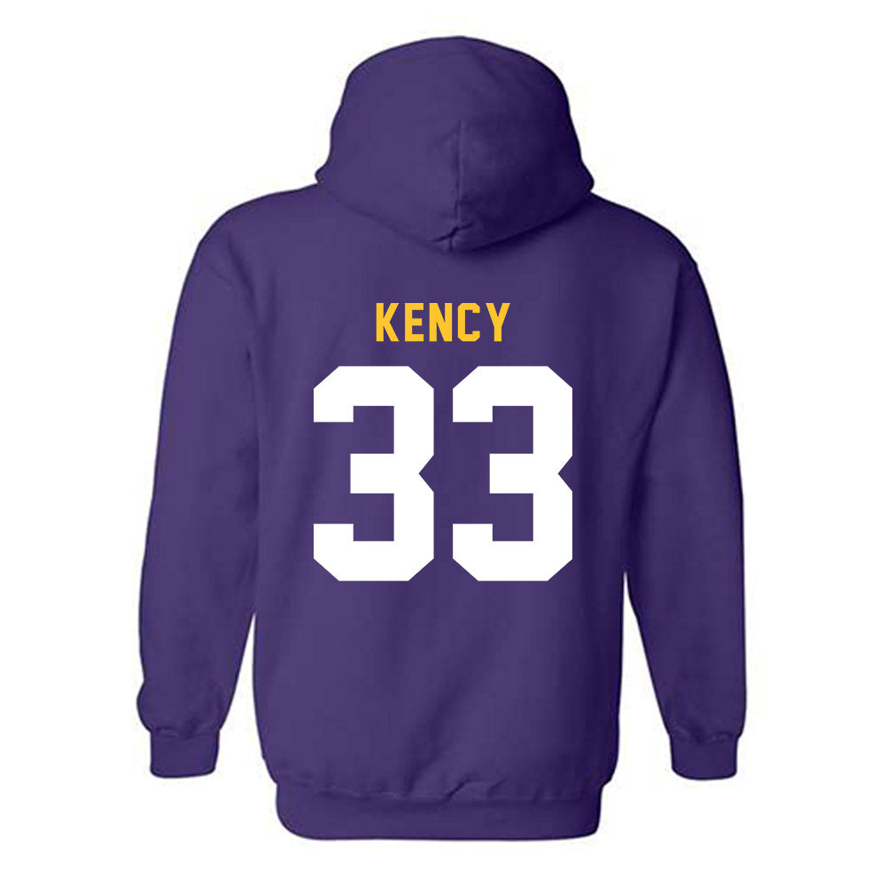 LSU - NCAA Football : David Kency - Classic Shersey Hooded Sweatshirt-1