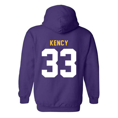 LSU - NCAA Football : David Kency - Classic Shersey Hooded Sweatshirt-1
