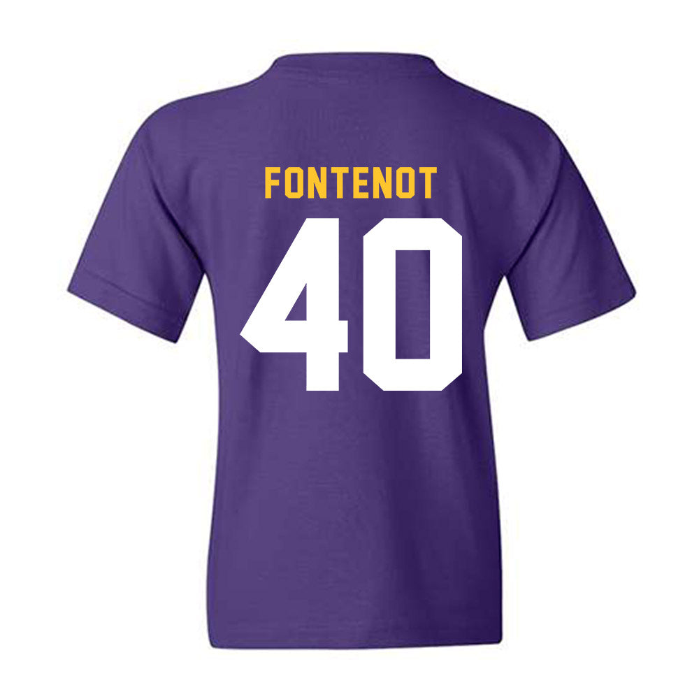 LSU - NCAA Baseball : Grant Fontenot - Classic Shersey Youth T-Shirt-1