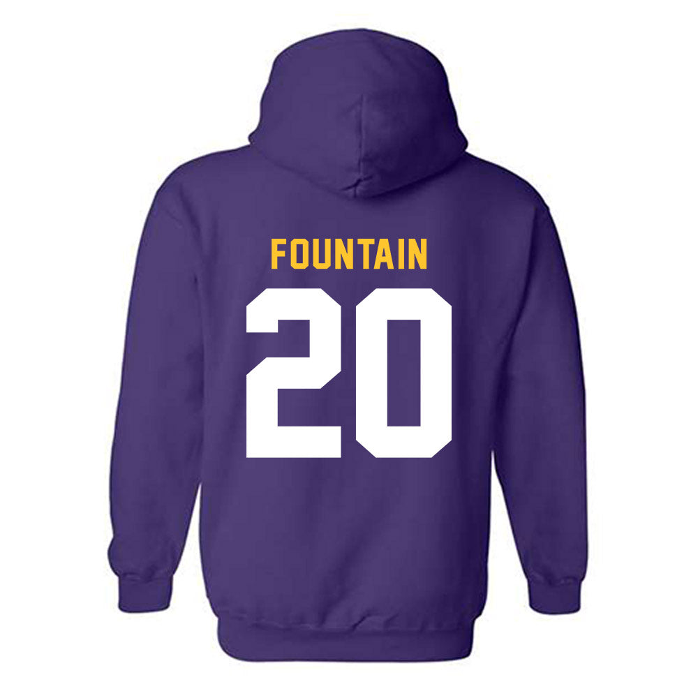 LSU - NCAA Men's Basketball : Derek Fountain - Hooded Sweatshirt