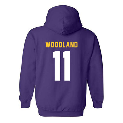 LSU - NCAA Football : PJ Woodland - Classic Shersey Hooded Sweatshirt