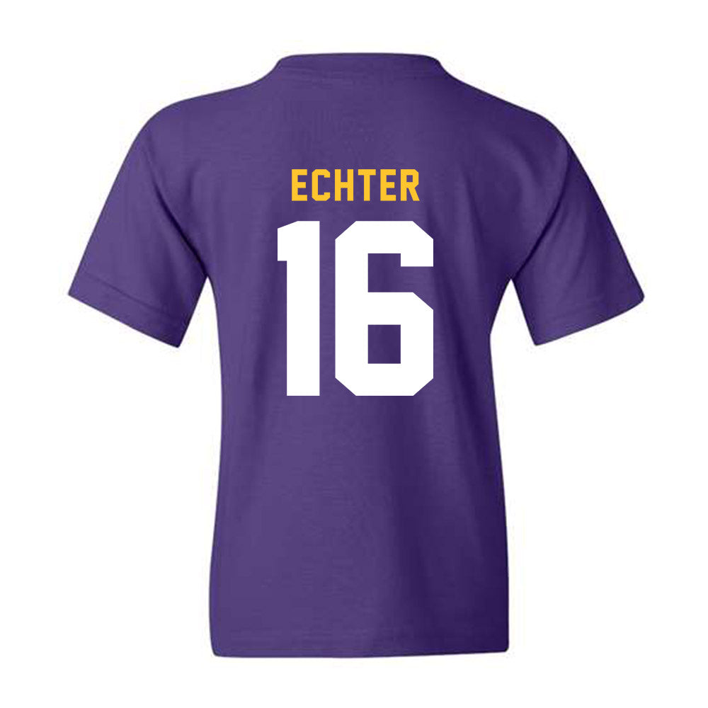 LSU - NCAA Women's Volleyball : Ellie Echter - Youth T-Shirt