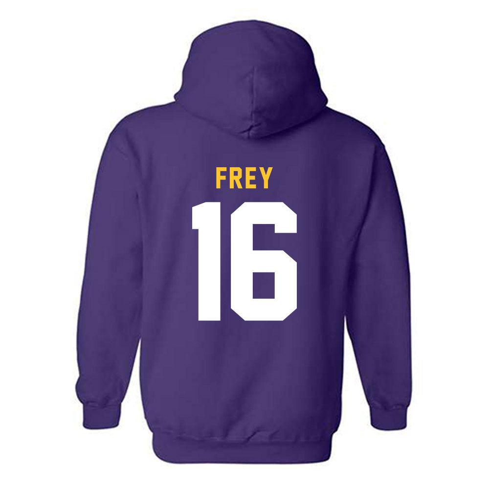 LSU - NCAA Baseball : Ethan Frey - Classic Shersey Hooded Sweatshirt-1