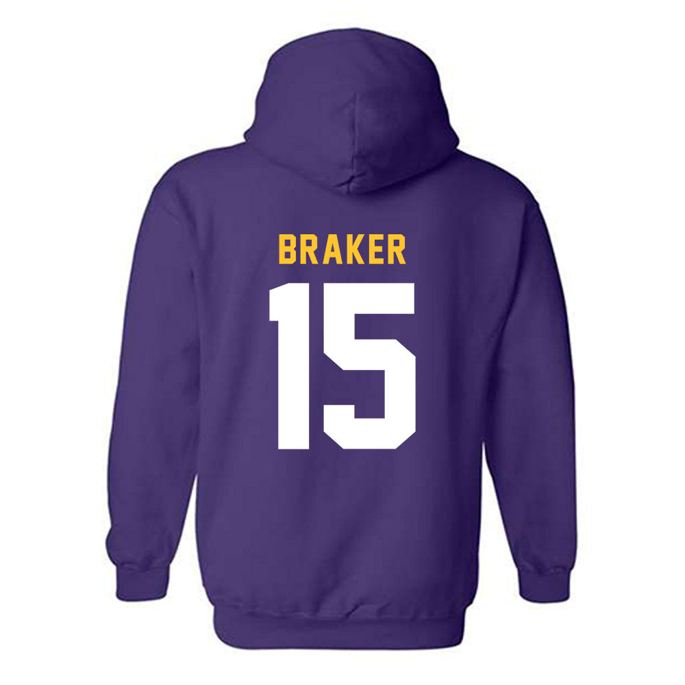 LSU - NCAA Football : Jaiden Braker - Classic Shersey Hooded Sweatshirt-1