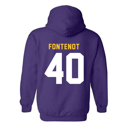 LSU - NCAA Baseball : Grant Fontenot - Classic Shersey Hooded Sweatshirt-1