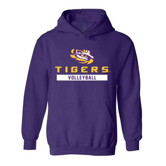 LSU - NCAA Women's Volleyball : Remi Nuss - Classic Shersey Hooded Sweatshirt-0
