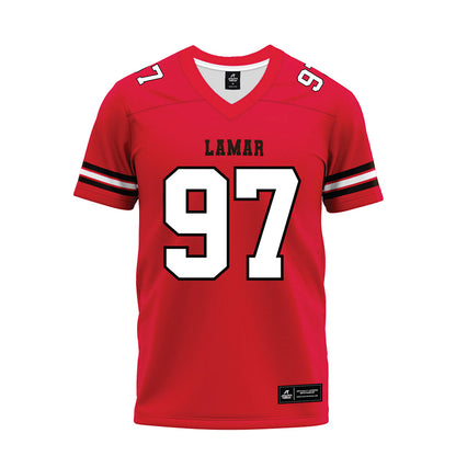 Lamar - NCAA Football : Christian Booker - Premium Football Jersey-0