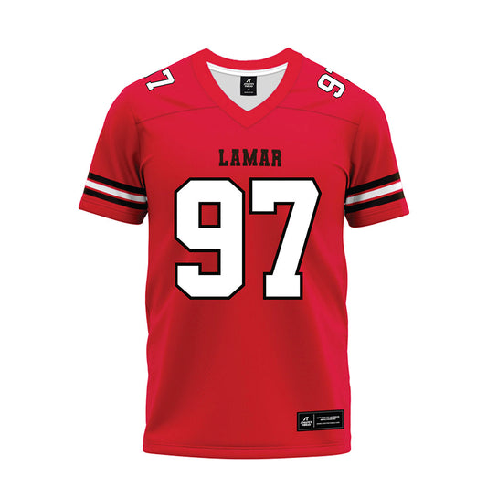 Lamar - NCAA Football : Christian Booker - Premium Football Jersey-0
