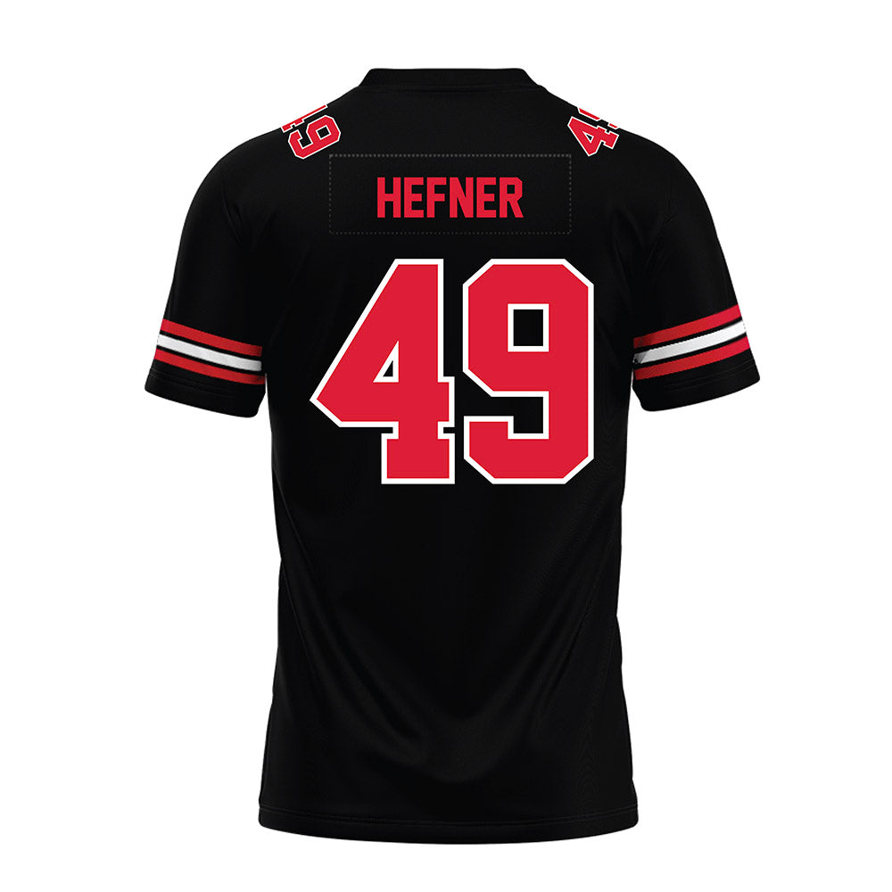 Lamar - NCAA Football : Jacob Hefner - Black Premium Football Jersey-1