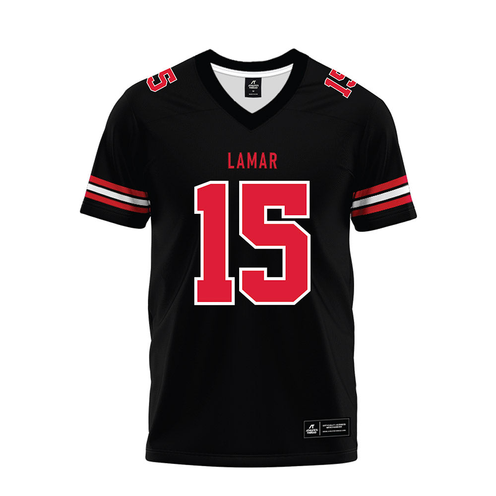 Lamar - NCAA Football : Koda Canady - Black Premium Football Jersey-0