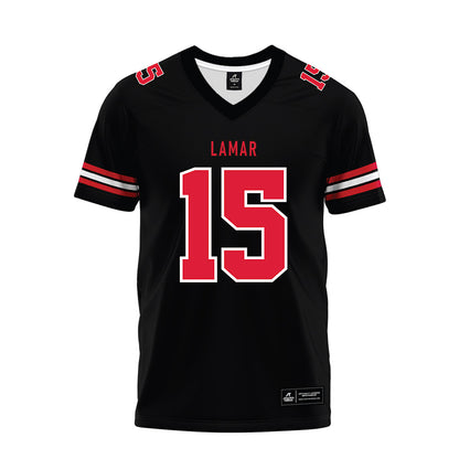 Lamar - NCAA Football : Koda Canady - Black Premium Football Jersey-0