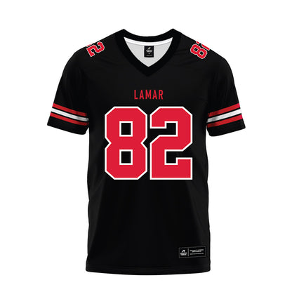 Lamar - NCAA Football : Aidan Grummer - Black Premium Football Jersey-0