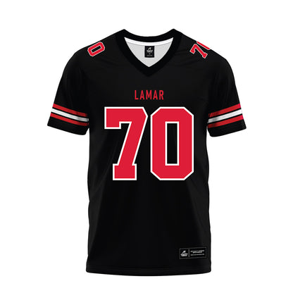 Lamar - NCAA Football : Tyric Berg - Black Premium Football Jersey-0