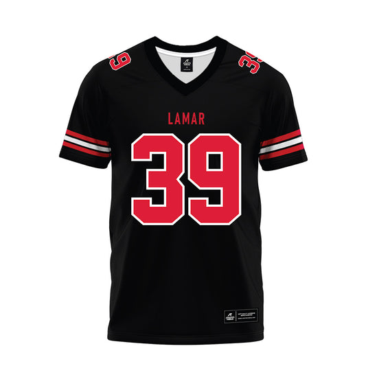 Lamar - NCAA Football : Etelridge McKinney - Black Premium Football Jersey-0