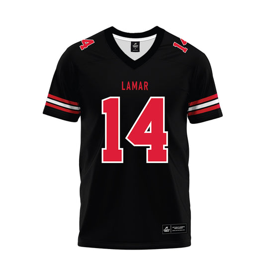 Lamar - NCAA Football : Aiden McCown - Black Premium Football Jersey-0