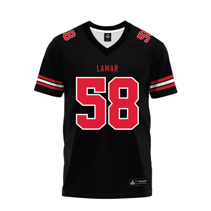 Lamar - NCAA Football : Elias Ripley - Black Premium Football Jersey-0