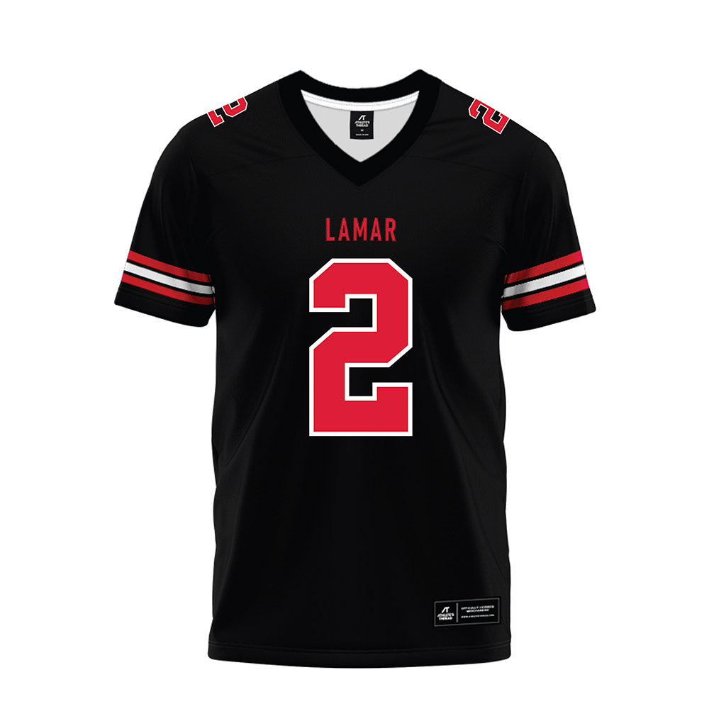 Lamar - NCAA Football : Sean Connor - Black Premium Football Jersey-0