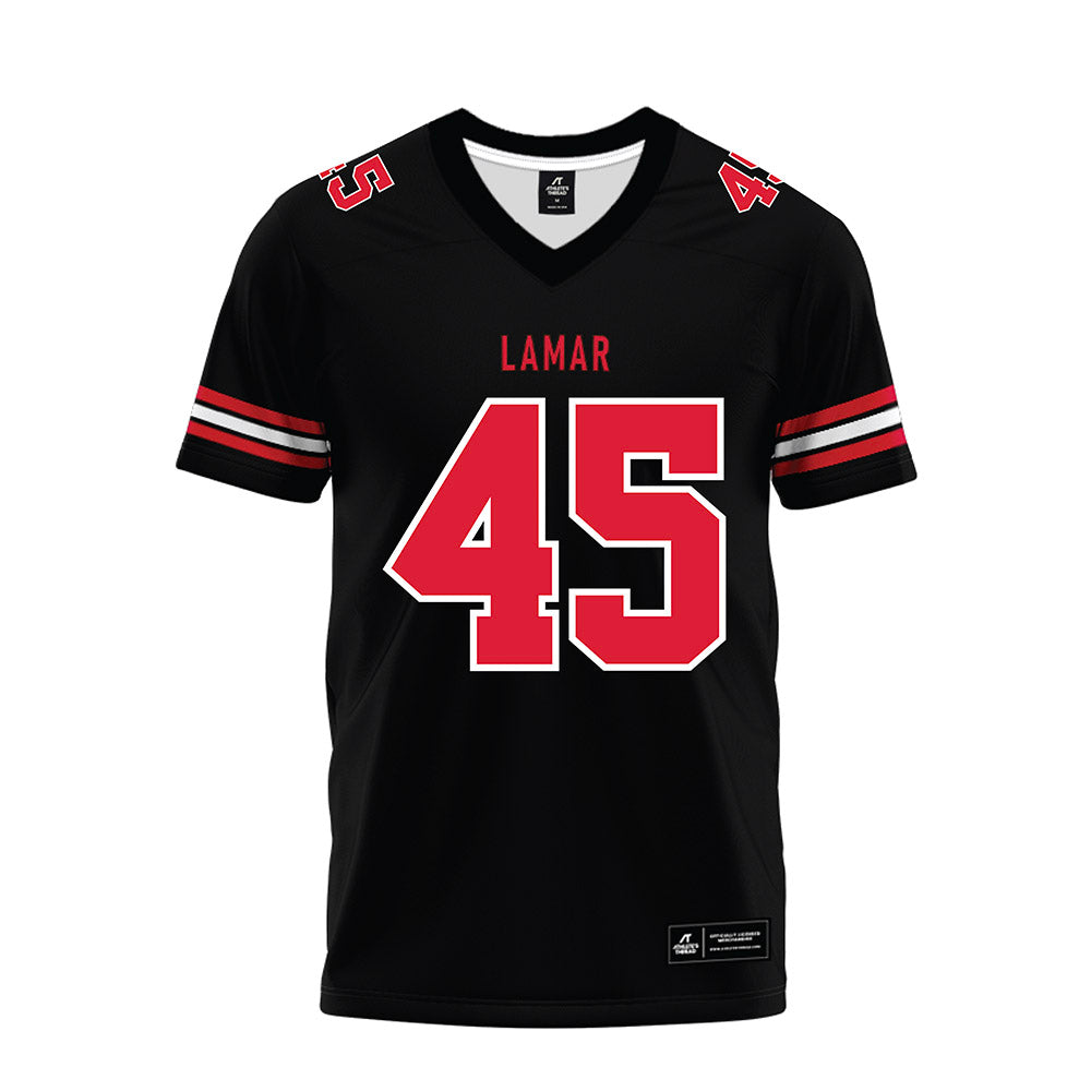 Lamar - NCAA Football : Albert Simon III - Black Premium Football Jersey-0